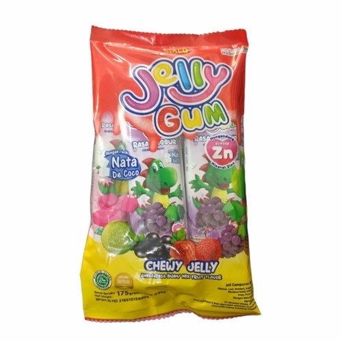 

[oddsolshop] pekanbaru/Inaco Jelly Gum Chewy Jelly 175GR Nata De Coco Mix Flavor Stroberi Nanas Leci