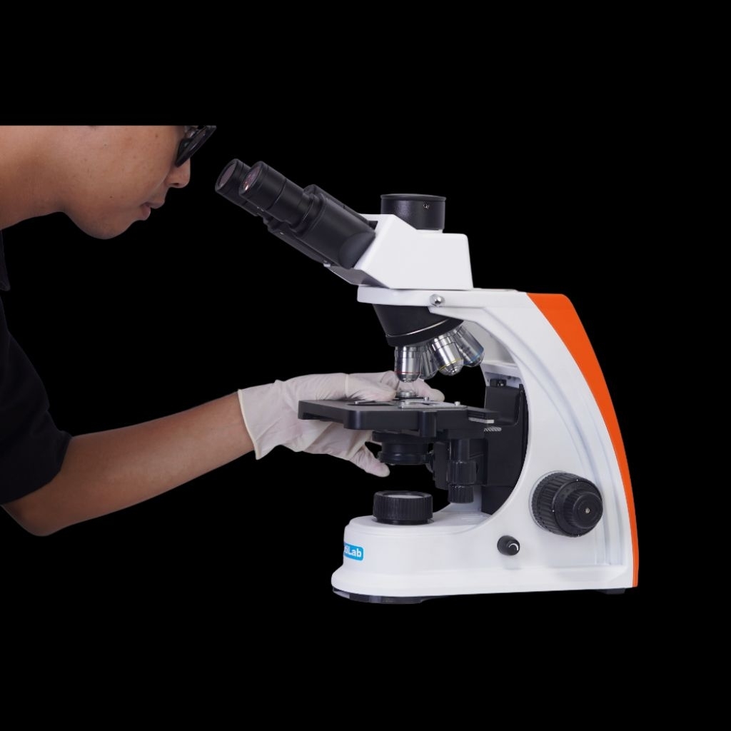 Mikroskop Trinokuler Cahaya Merk Optilab IRIS