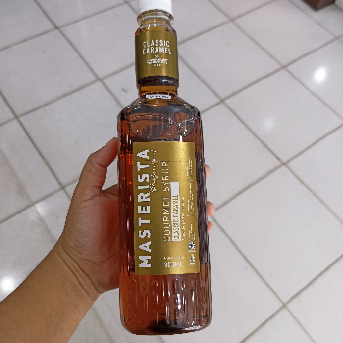 

MASTERISTA SYRUP CLASSIC CARAMEL PREMIUM/SIRUP PREMIUM/RASA CLASSIC CARAMEL/BPOM/HALAL/850 ML