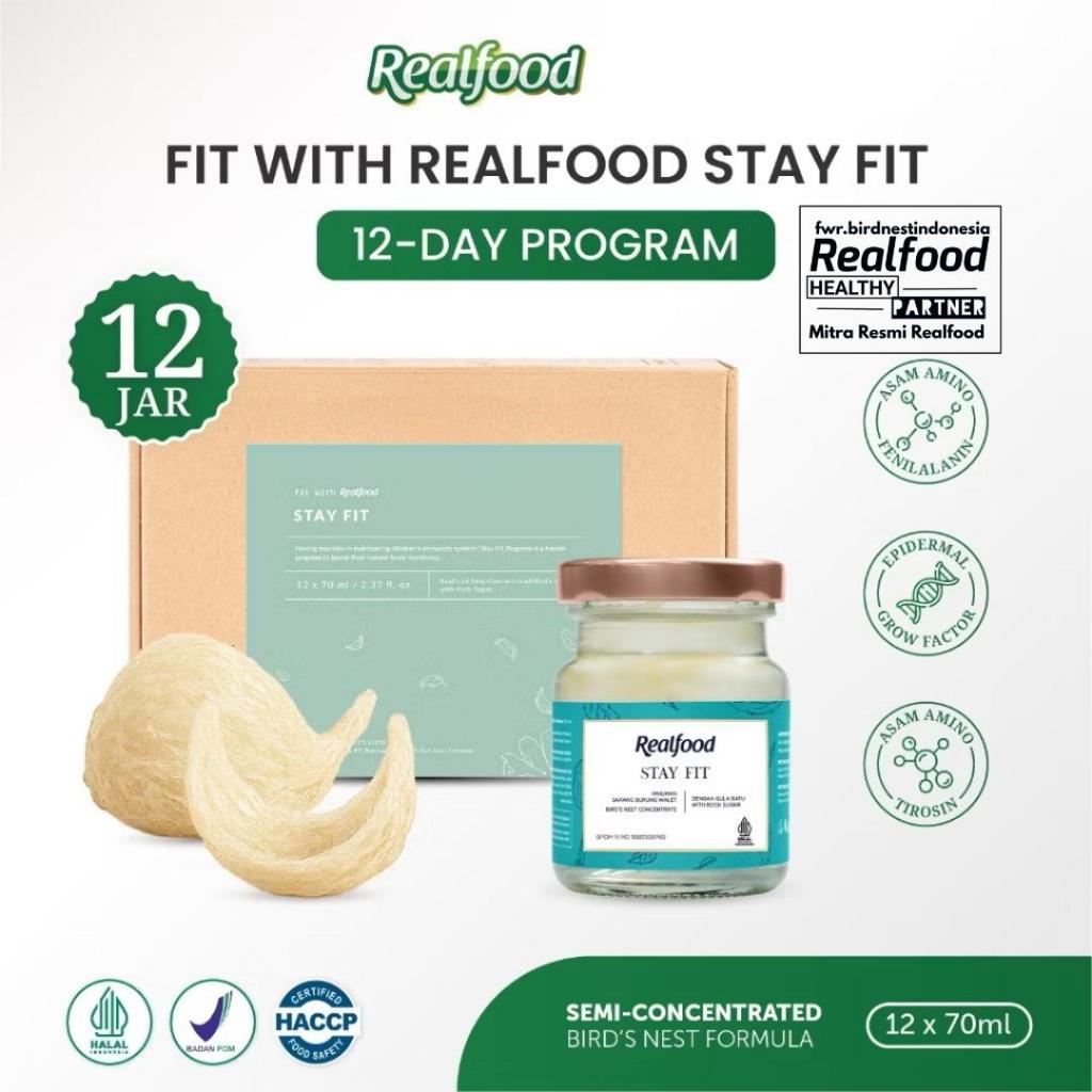 

Realfood Stay Fit 12 Bird Nest | Sarang Burung Walet | Imun Booster |Vitamin BPOM Realfood Indonesia