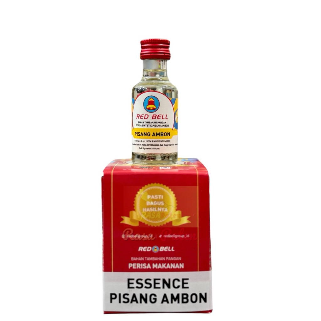 

RED BELL ESSENCE (BENING) 30 ml PISANG AMBON Halal BPOM RI COD Satuan / Lusinan