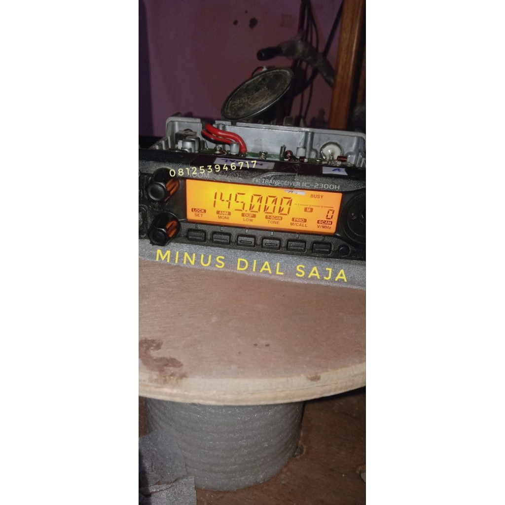 cpu icom  2300 normal minus hanya dial rusak patah  harus diganti