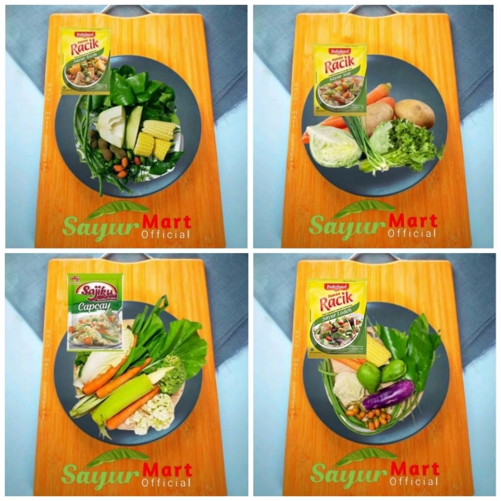 

Paket Sayur Siap Masak Utuh Sayur Asem/Sayur Sop/Sayur Capcay/Sayur Lodeh