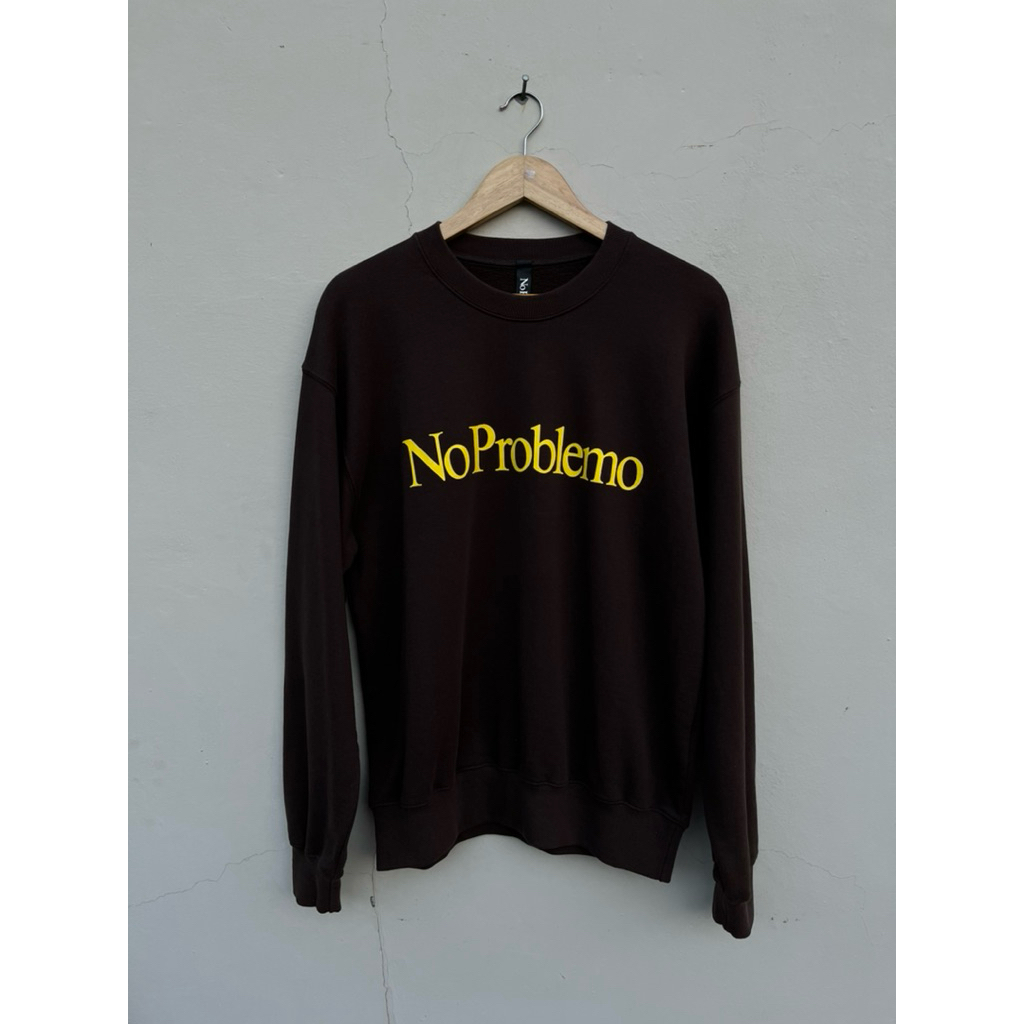 CREWNECK NO PROBLEMO BROWN ORIGINAL