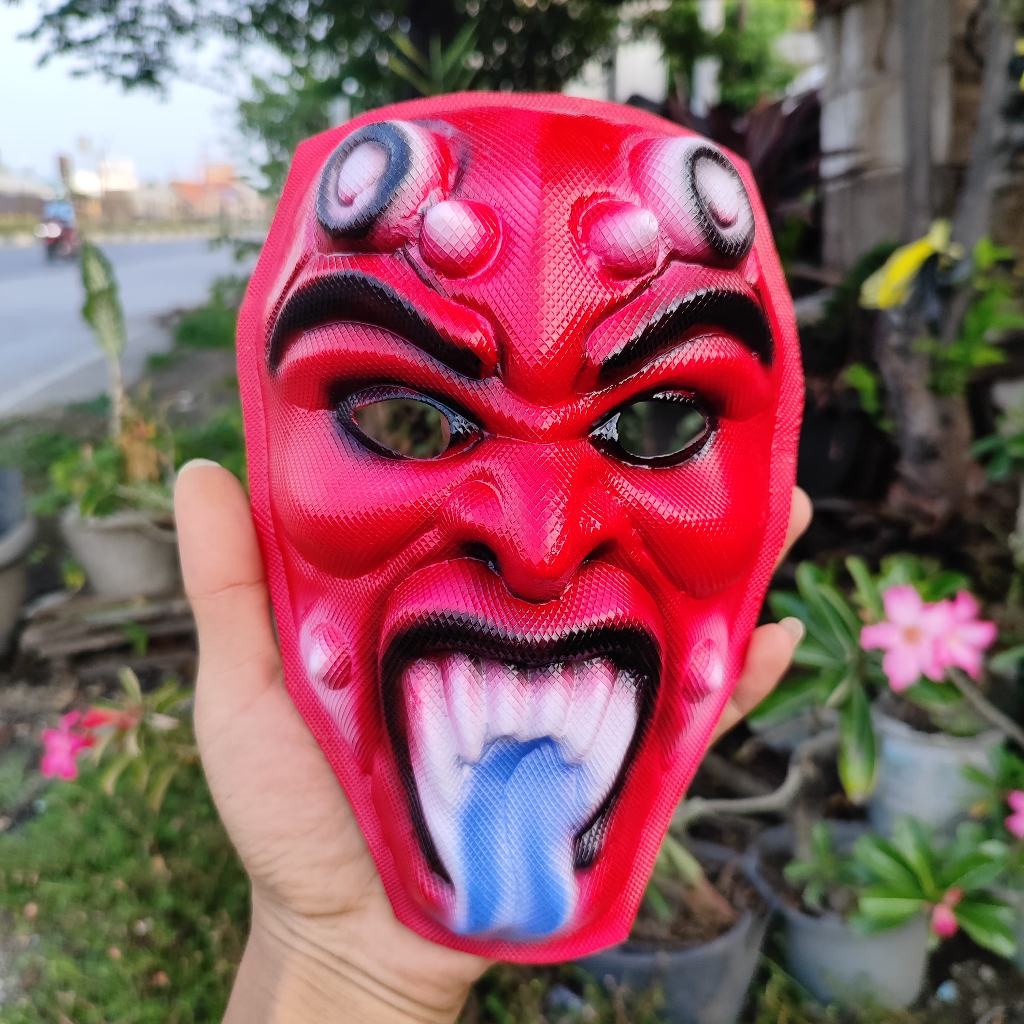 TOPENG HANTU IBLIS SERAM UNIK KEDOK MENYON JOKER ANONYMOUS