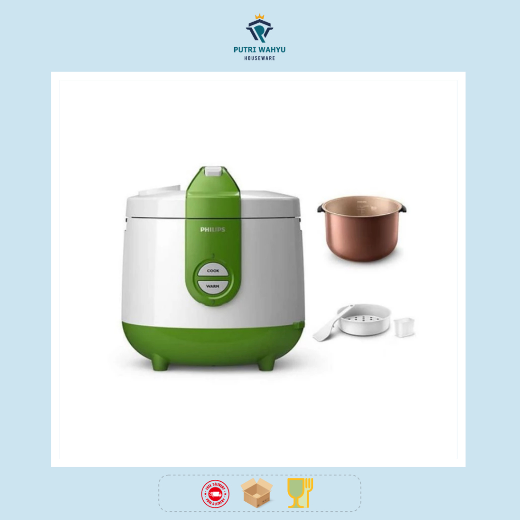 PHILIPS Rice cooker HD3119/30 PUTIH HIJAU