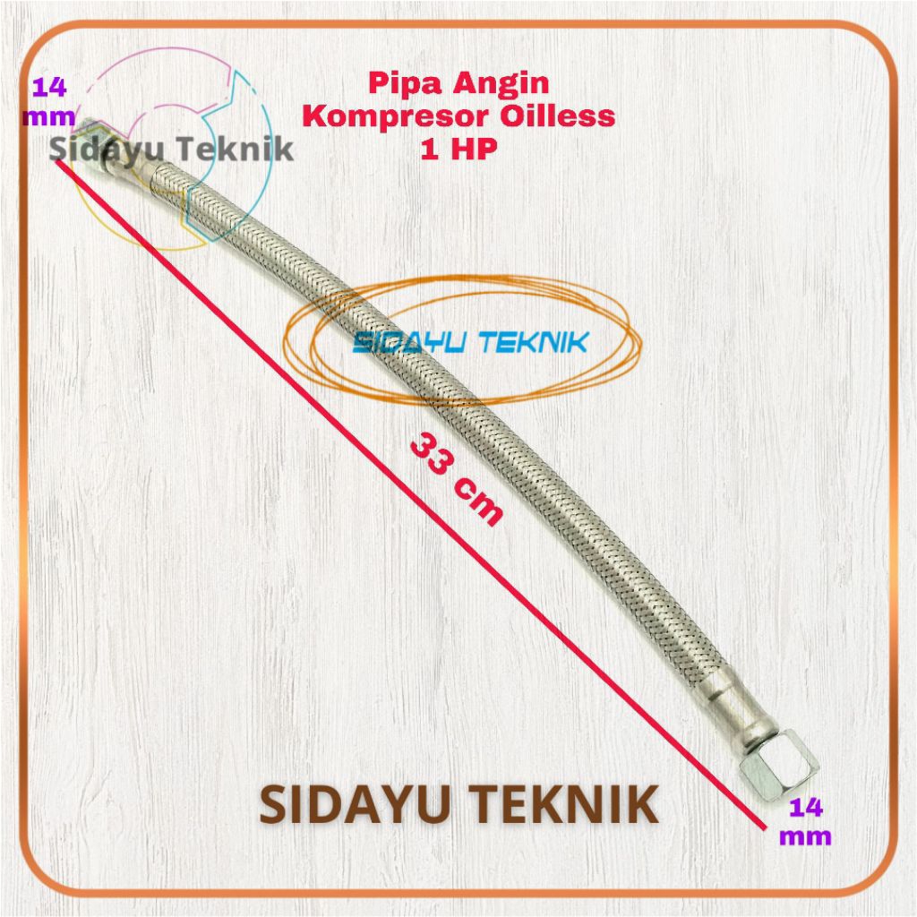 Selang Pipa Angin Kompresor Oilless Silent 1HP