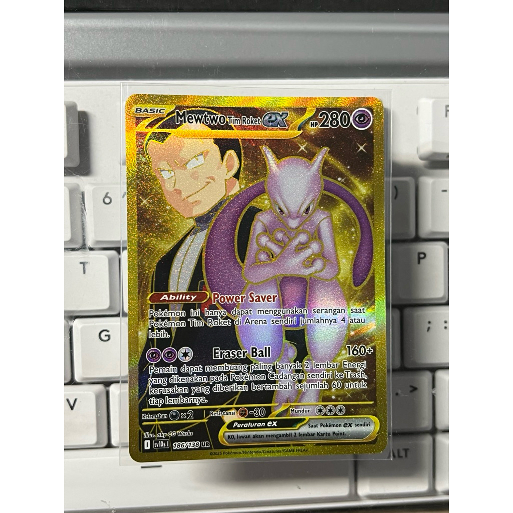 Mewtwo Tim Roket ex UR Pokemon TCG Indonesia