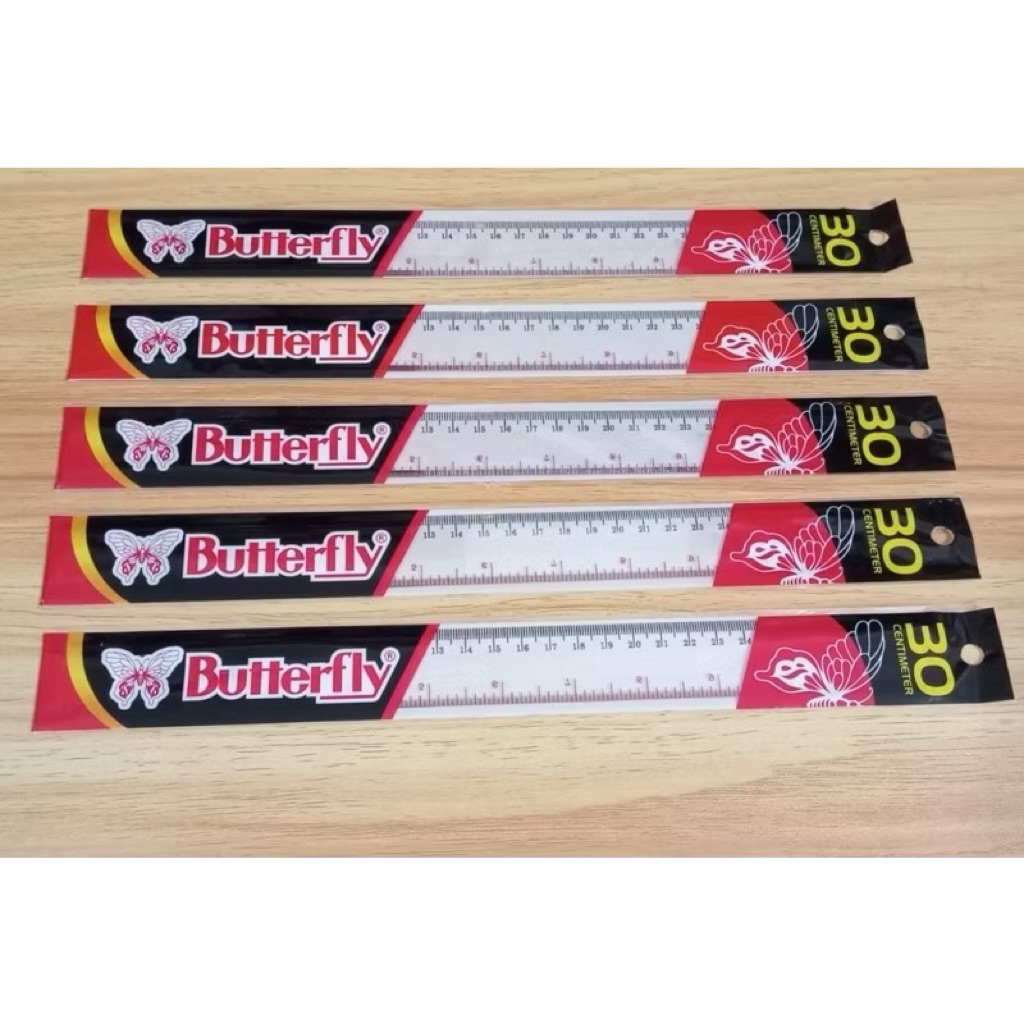 

Penggaris butterfly | Penggaris plastik 20cm & 30cm