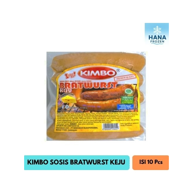 

KIMBO SOSIS BRATWURST KEJU ISI 10 PCS