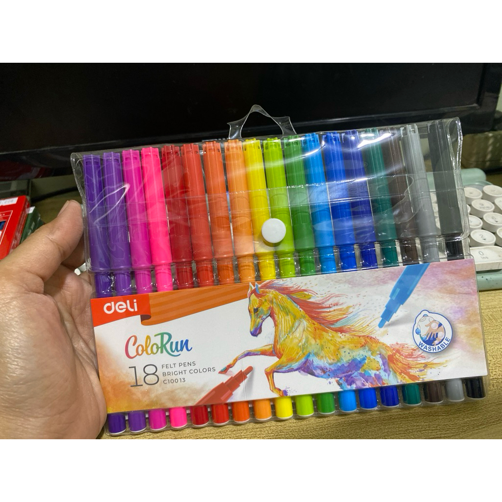

Spidol warna colorrun 18 warna deli