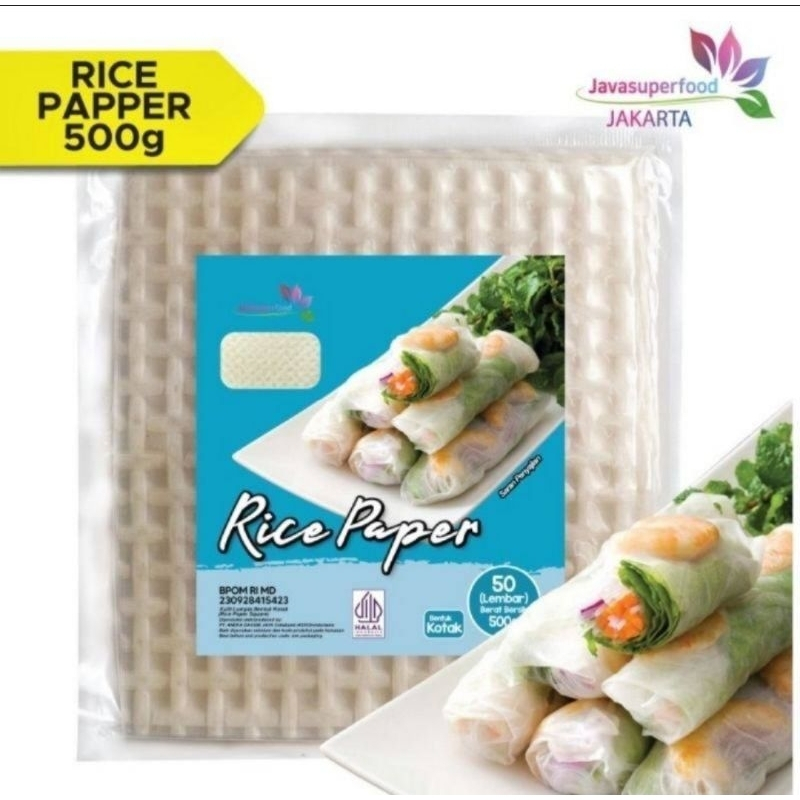 

[oddsolshop] pekanbaru/Java Super Food Rice Paper Kotak 500GR 50 Lembar Kulit Popia & Lumpia