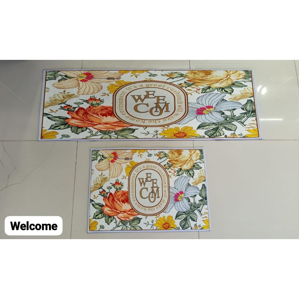 Keset dapur panjang antu slip  / keset dapur set panjang