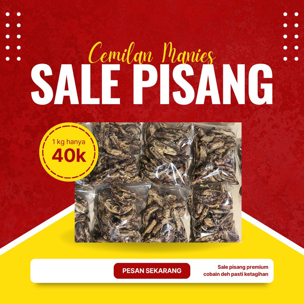 

Sale Pisang Kering 1KG Home Made