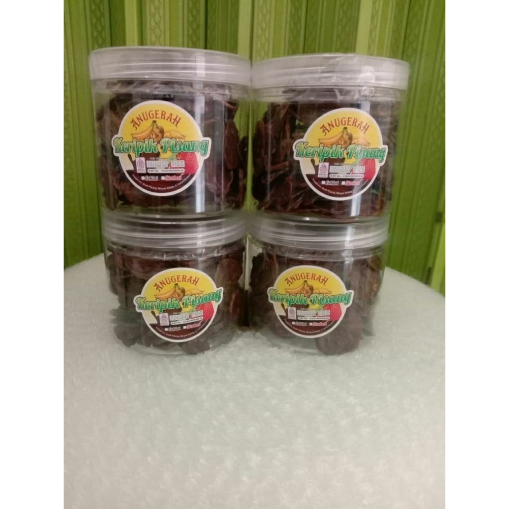 

Keripik Pisang Coklat Lumer 1 toples 200gram