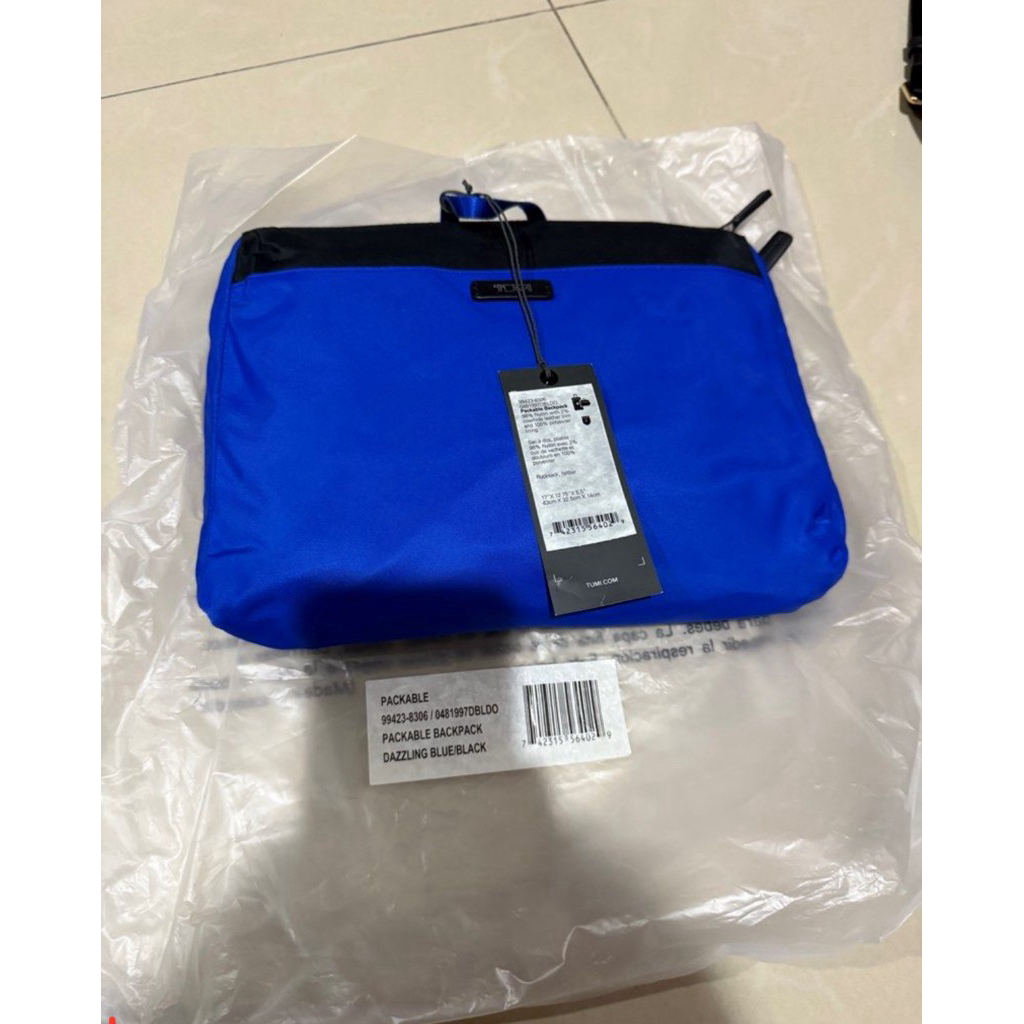 Tumi packable backpack new with tag