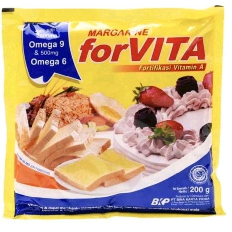 

[oddsolshop] pekanbaru/ForVita Margarin 200GR Margarine Bumbu Masak Bahan Makanan Kue Baking Mix