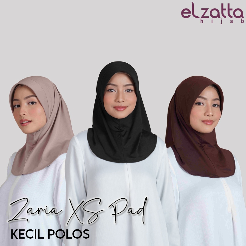 Bergo Elzatta Kerudung Jilbab Hijab Instan Polos Sport Terbaru Zaria XS Pad Kecil