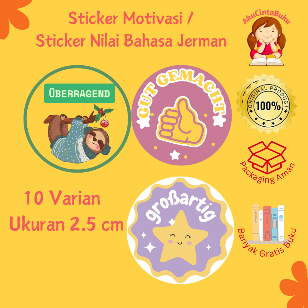 

Sticker Reward Bahasa Jerman – Stiker Pujian Motivasi untuk Guru, Tutor dan Pembelajaran Anak | Netzwerke Neu | Goethe Institut