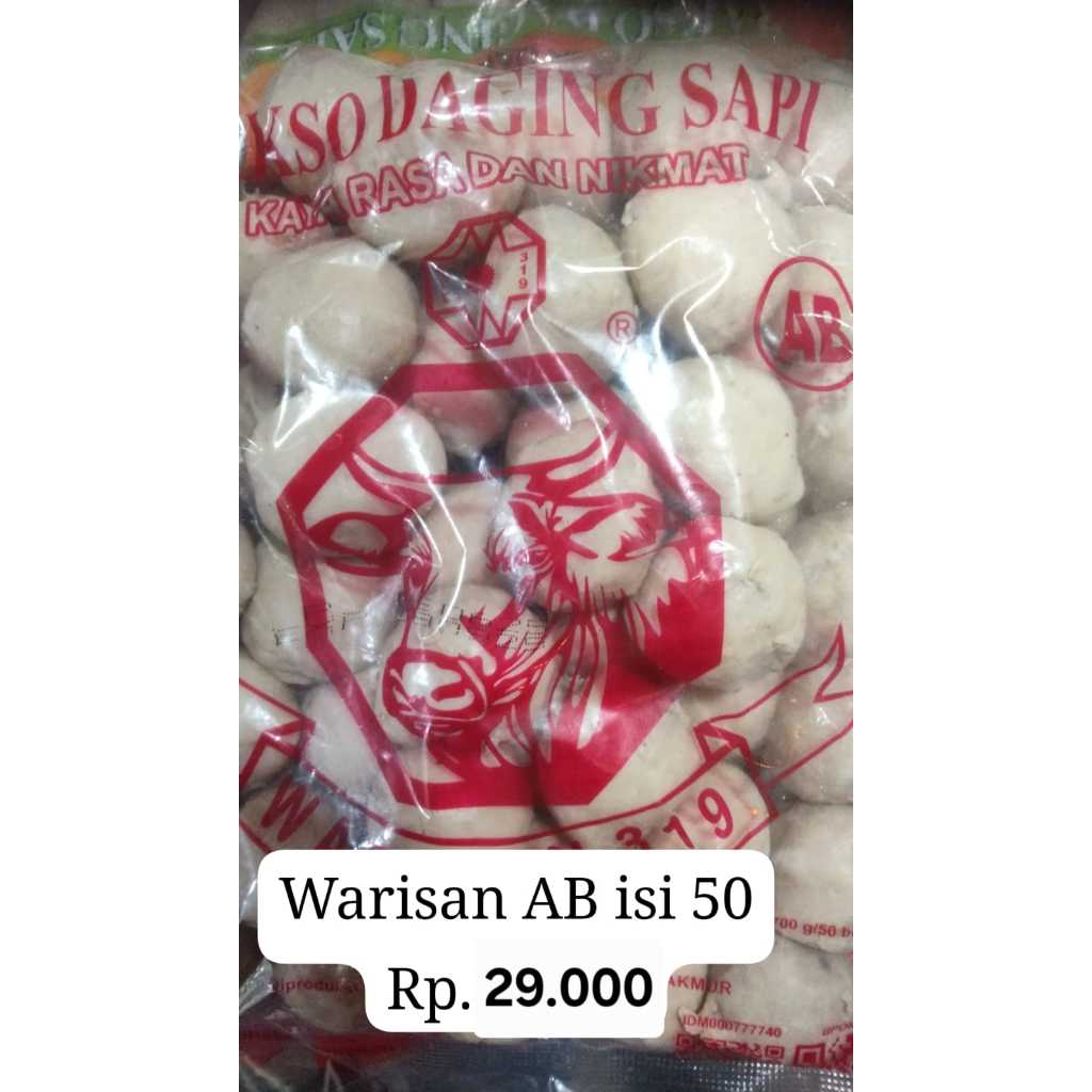 

Bakso Warisan AB isi 50