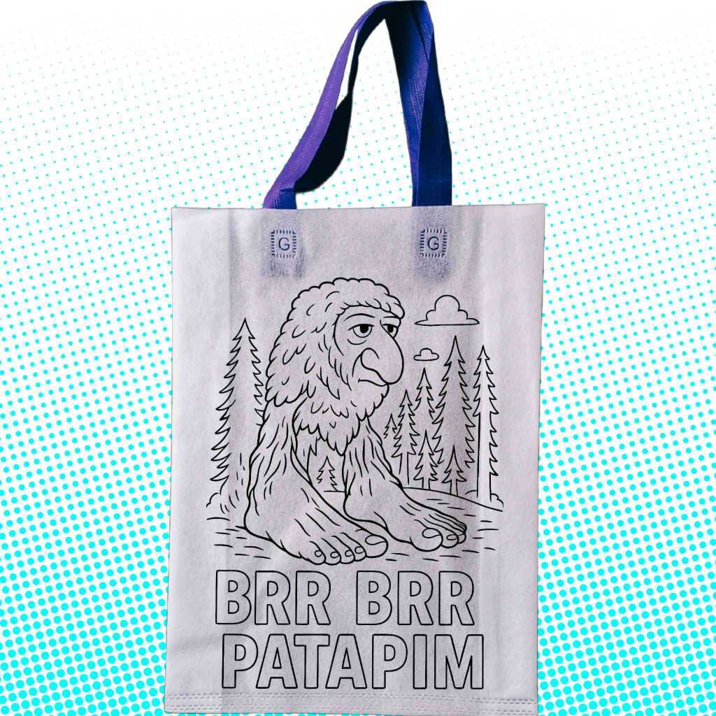

( Harga Per PCS )Tas Mewarnai Anak Kain spunbond ukuran 30x40 (TALI MIX WARNA) Edisi Anomali
