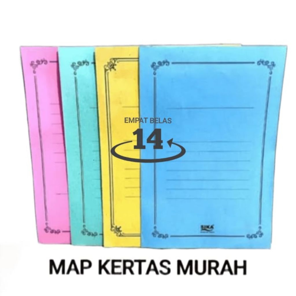 

1 Pak Map Kertas Biasa Folio ( Isi 50 Lembar )