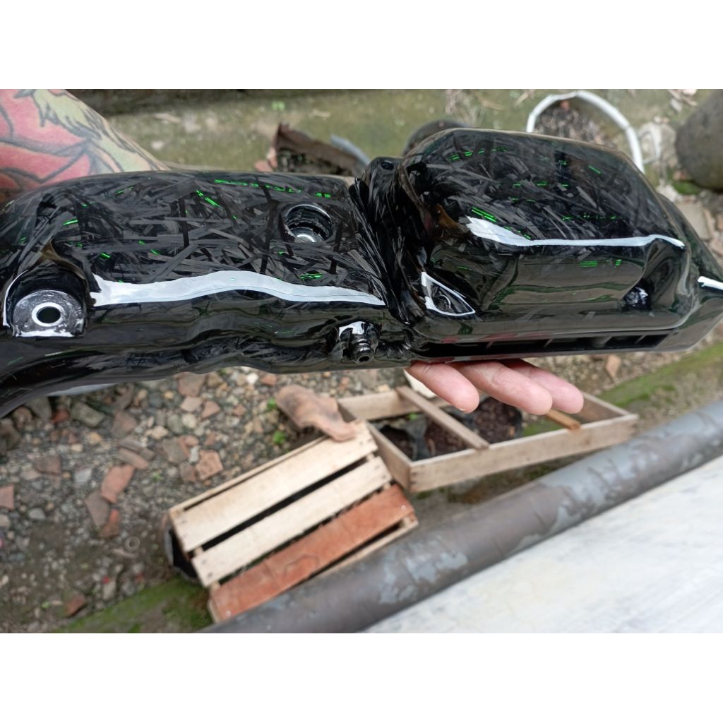 TUTUP BAGIAN ATAS  CVT MIO SMILE MIO SPORTY KARBON KEVLAR ORIGINAL