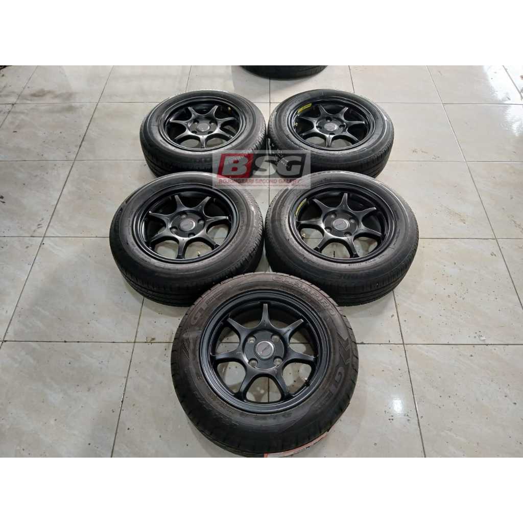 Velg Second Fortis Ring 15 Pcd 4x114.3 Plus Ban 185 65 R15 Ada 5 Pcs Avanza Xenia Evalia Livina Wuli