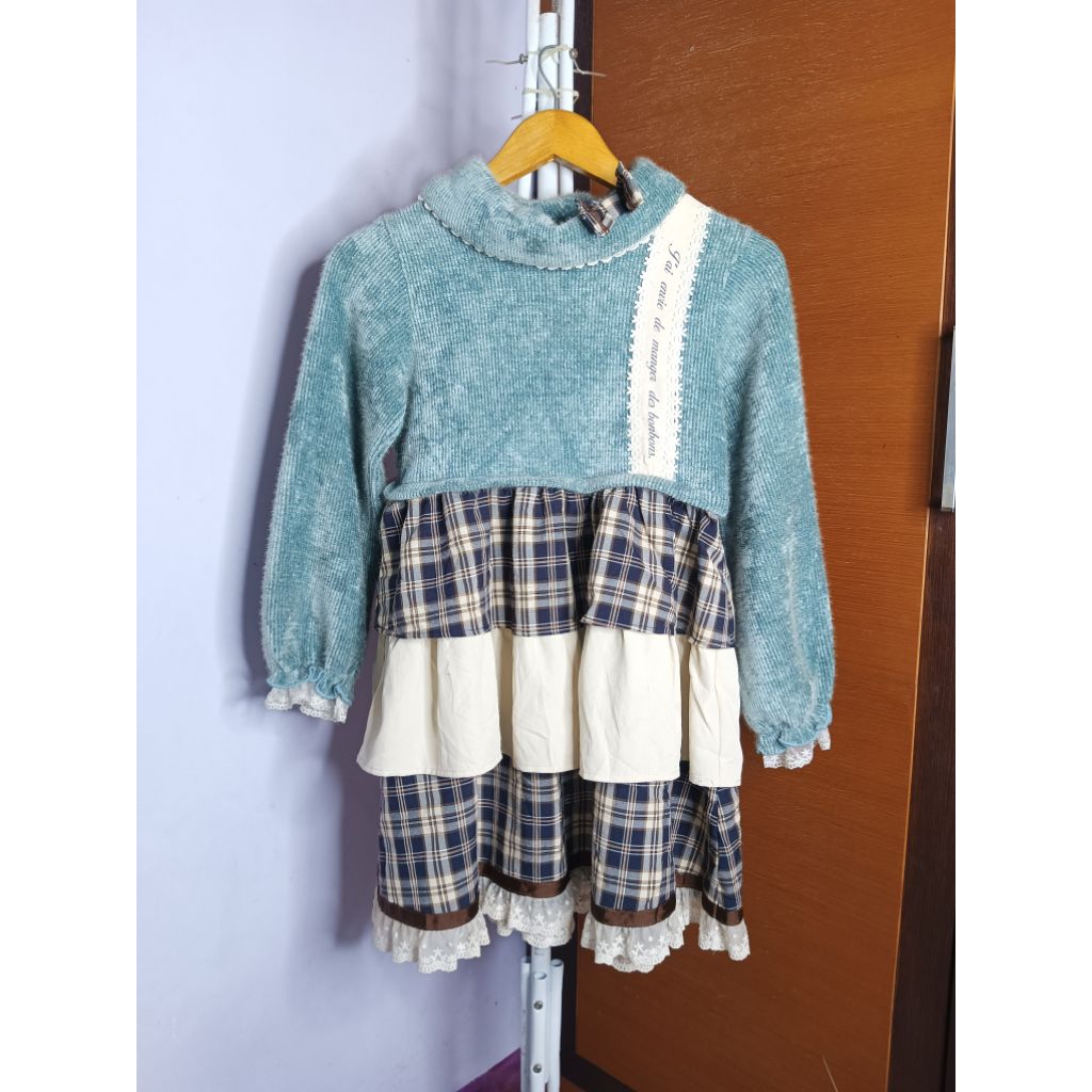 Axes Femme Kids Dress Umpak Tangan Balon