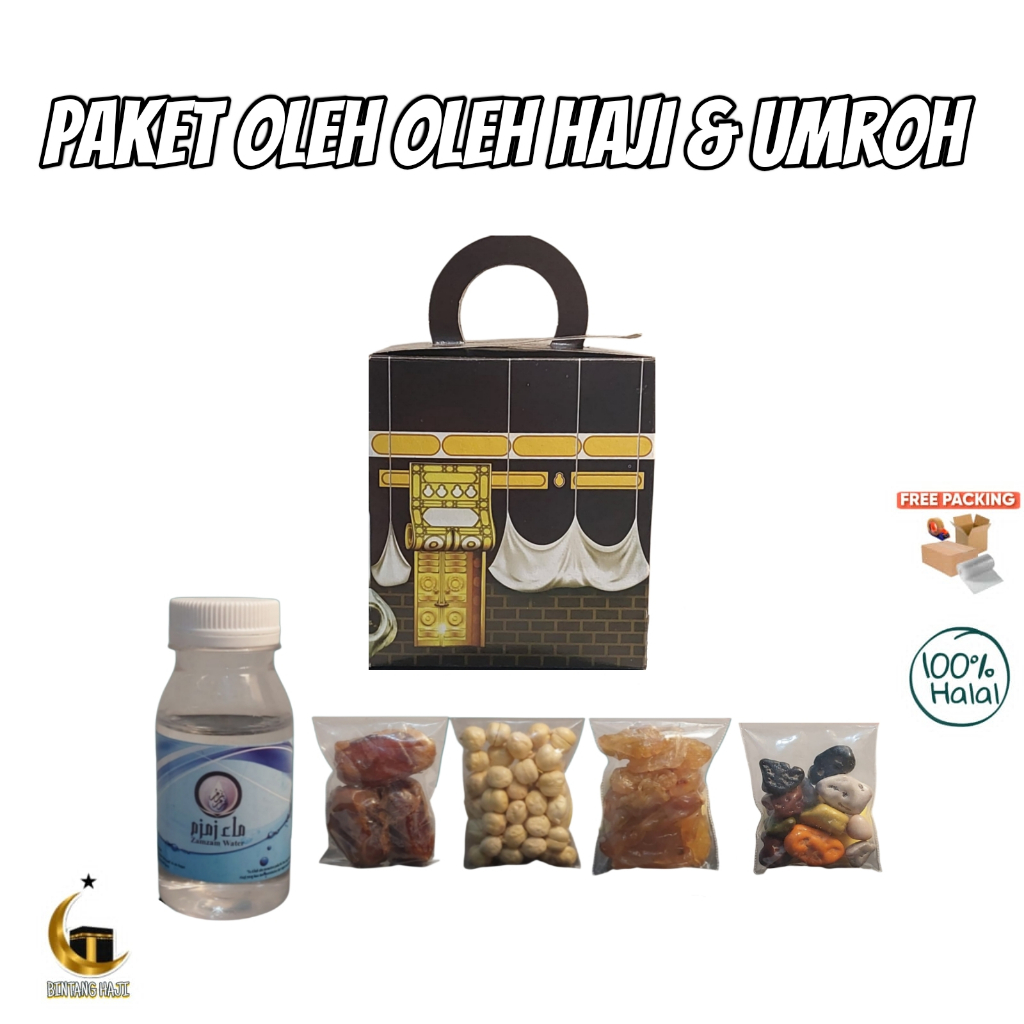 

paket oleh oleh haji dan umroh dus kabah 50 pcs non zamzam