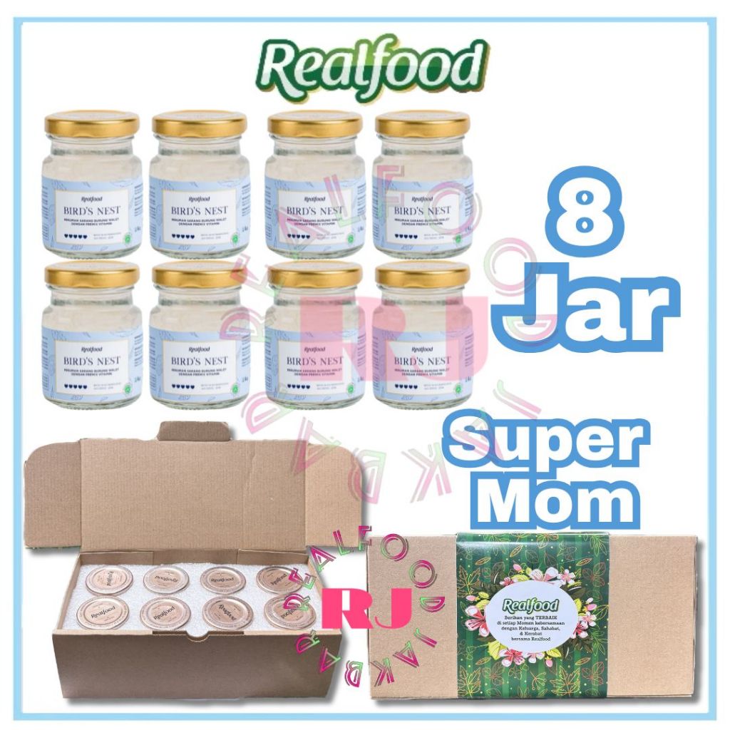 

Realfood Super Mom 8 Jar ( Minuman sarang burung walet )