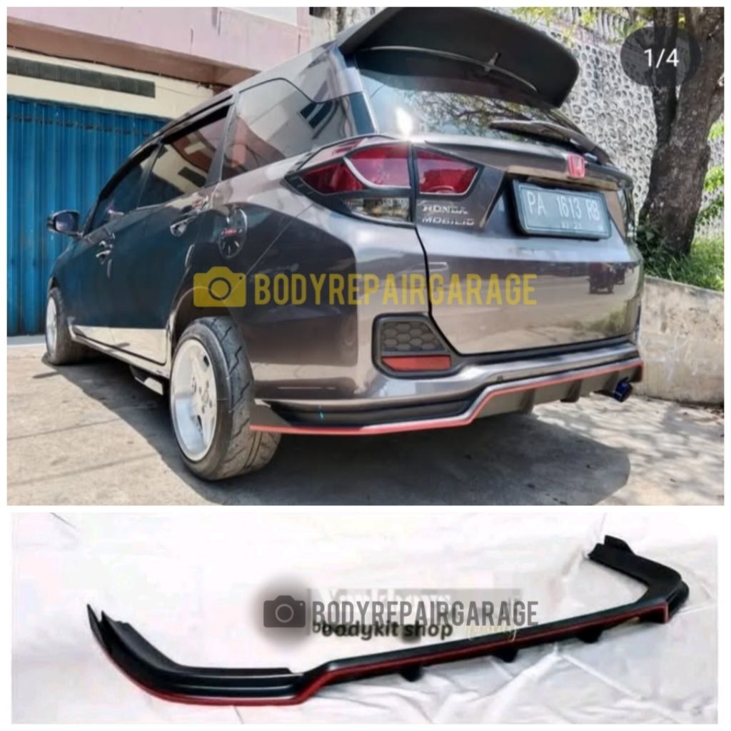 diffuser mobilio e s hitam doff list merah