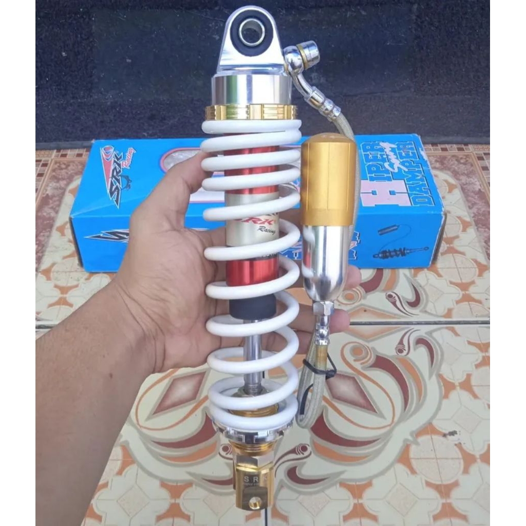 Shock tabung pisah original SRK Thailand (tabung fungsi) uk 305mm universal matic
