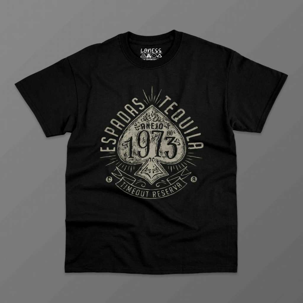 Kaos Hitam THE TEQUILA - TShirt - Kaos Pria & Wanita