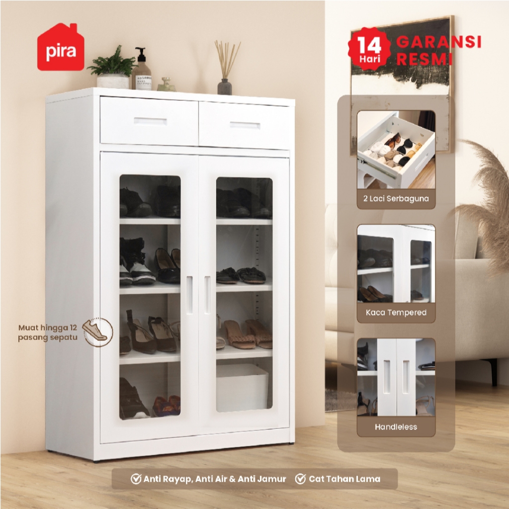 PIRA -  BOLT MSR DR Rak Sepatu / Lemari Sepatu Besi / Rak Besi Serbaguna