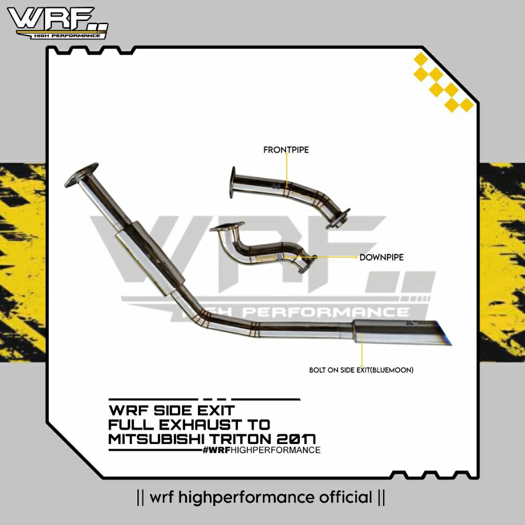 WRF FULL EXHAUST SIDE EXIT MITSUBISHI TRITON/KNALPOT MITSUBISHI TRITON/STRADA TRITON
