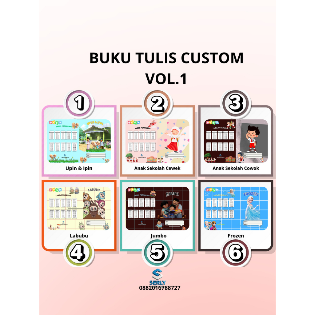 

BUKU TULIS CUSTOM “Tulis Ceritamu di Buku Tulis Custom, Desain Sesuai Gayamu!”