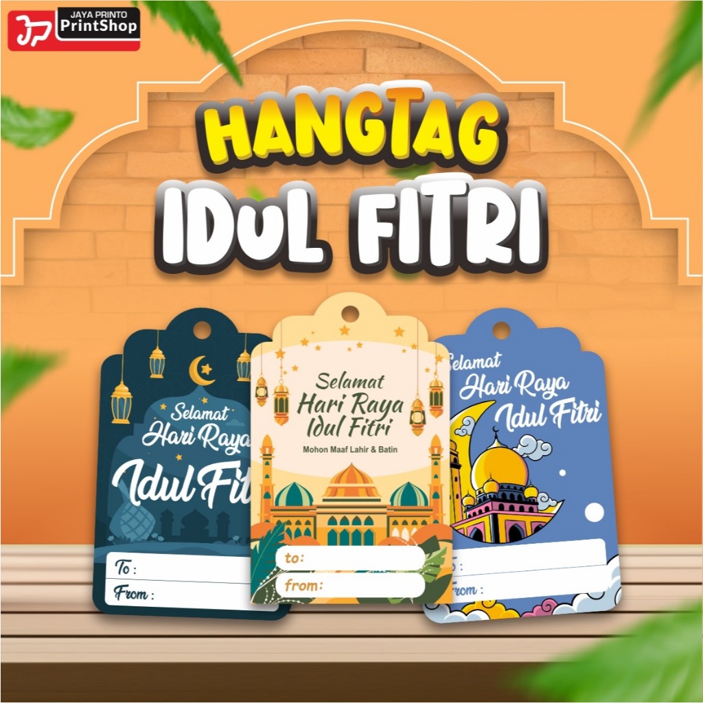 

HANGTAG_Hangtag Lebaran Untuk Hampers, Parcel & Souvenir Idul Fitri Desain Elegan