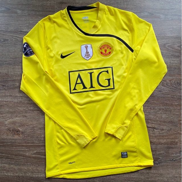 Jersey GK GoalKeeper Manchester United Van Der Sar Kiper 2008/2009