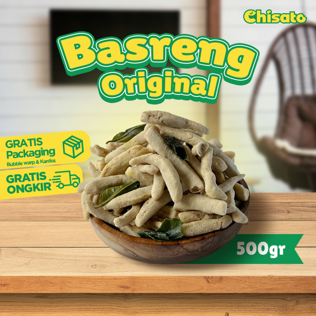 

Basreng Daun Jeruk 500gr | Snack Pedas Gurih Kriuk | Camilan Rumahan