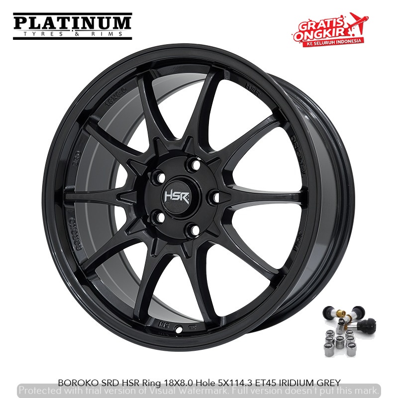 VELG MOBIL RACING HSR BOROKO RING 18 COCOK UNTUK XTRAIL EXPANDER HILUX INNOVA