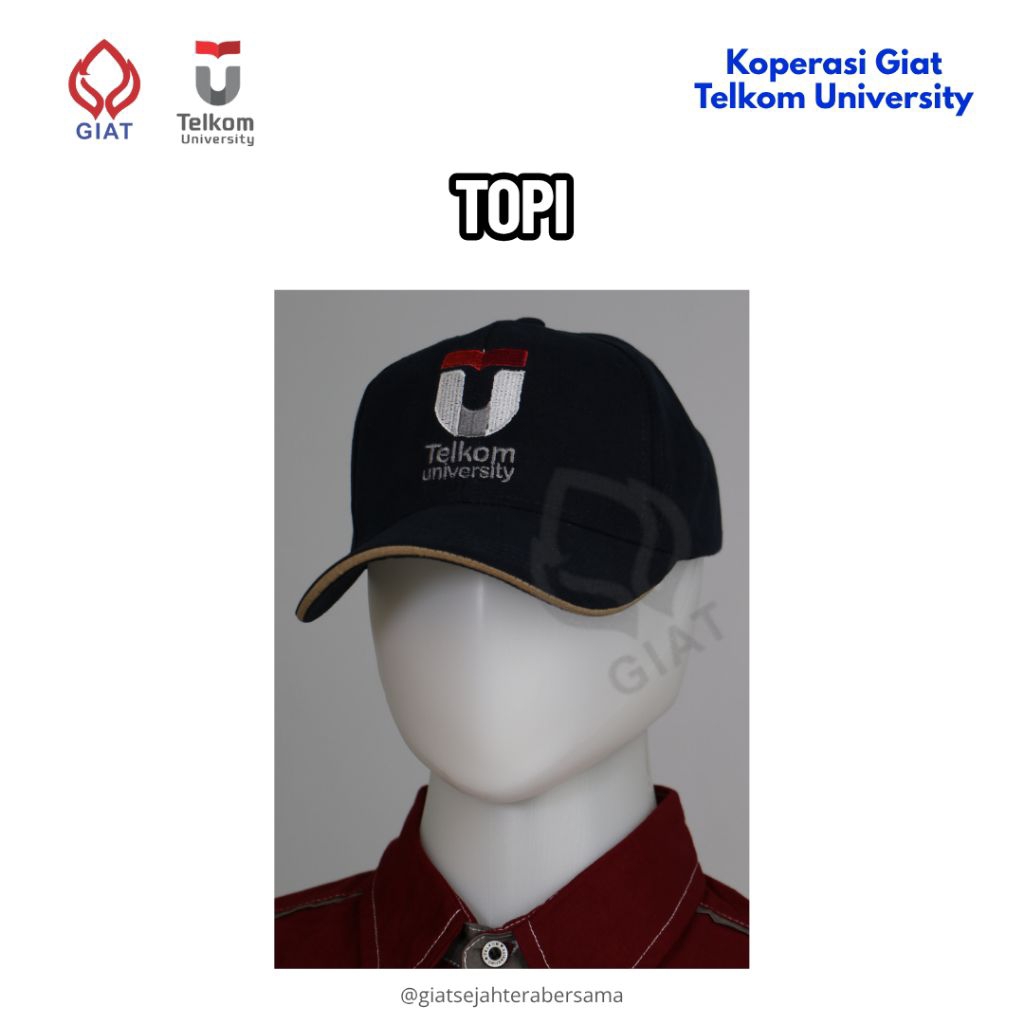 TOPI | TOPI TELKOM UNIVERSITY | TOPI BORDIR | TOPI PRIA | TOPI WANITA | MERCHANDISE TOPI