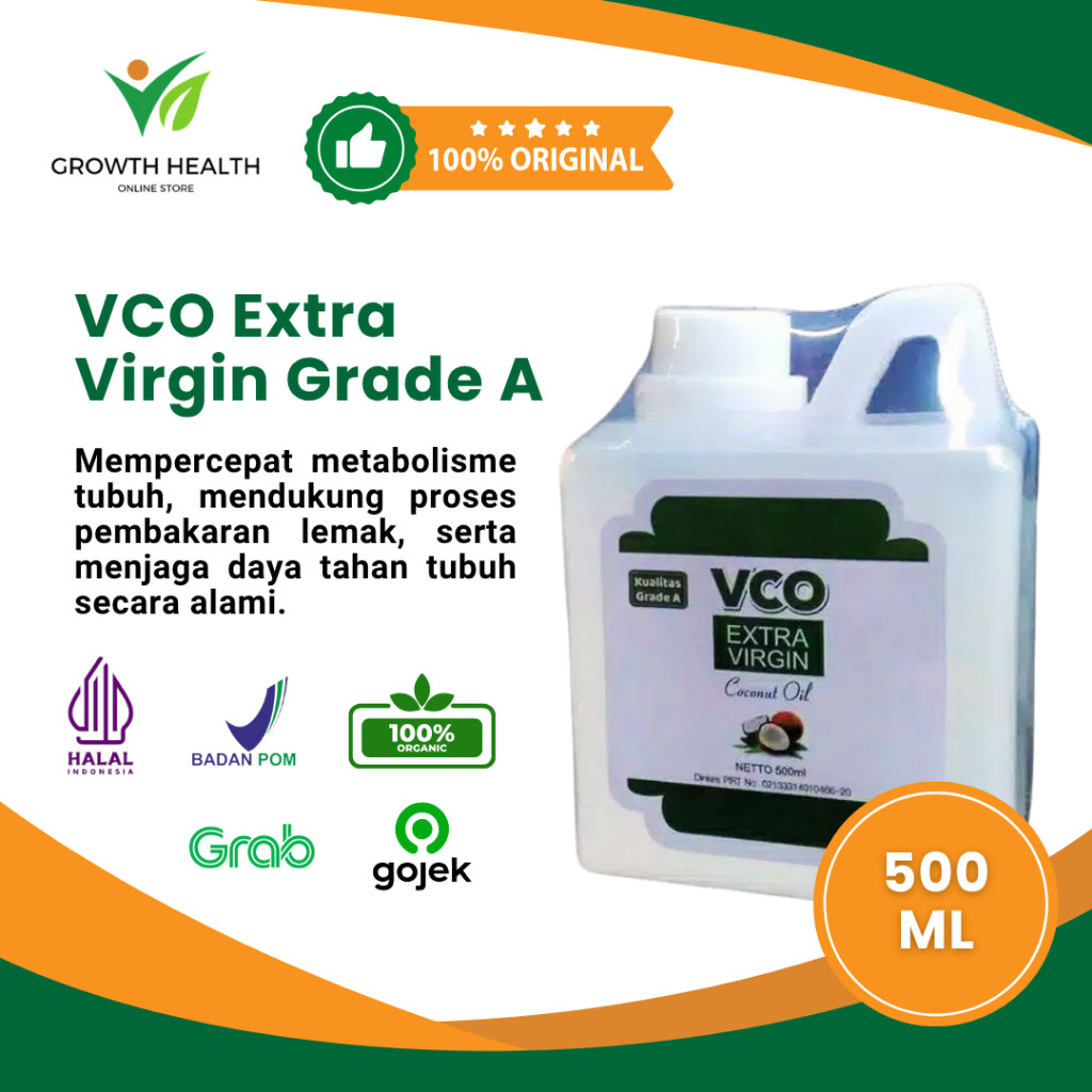

Original VCO extra virgin grade A 500ml | VCO Keto | Diet Keto