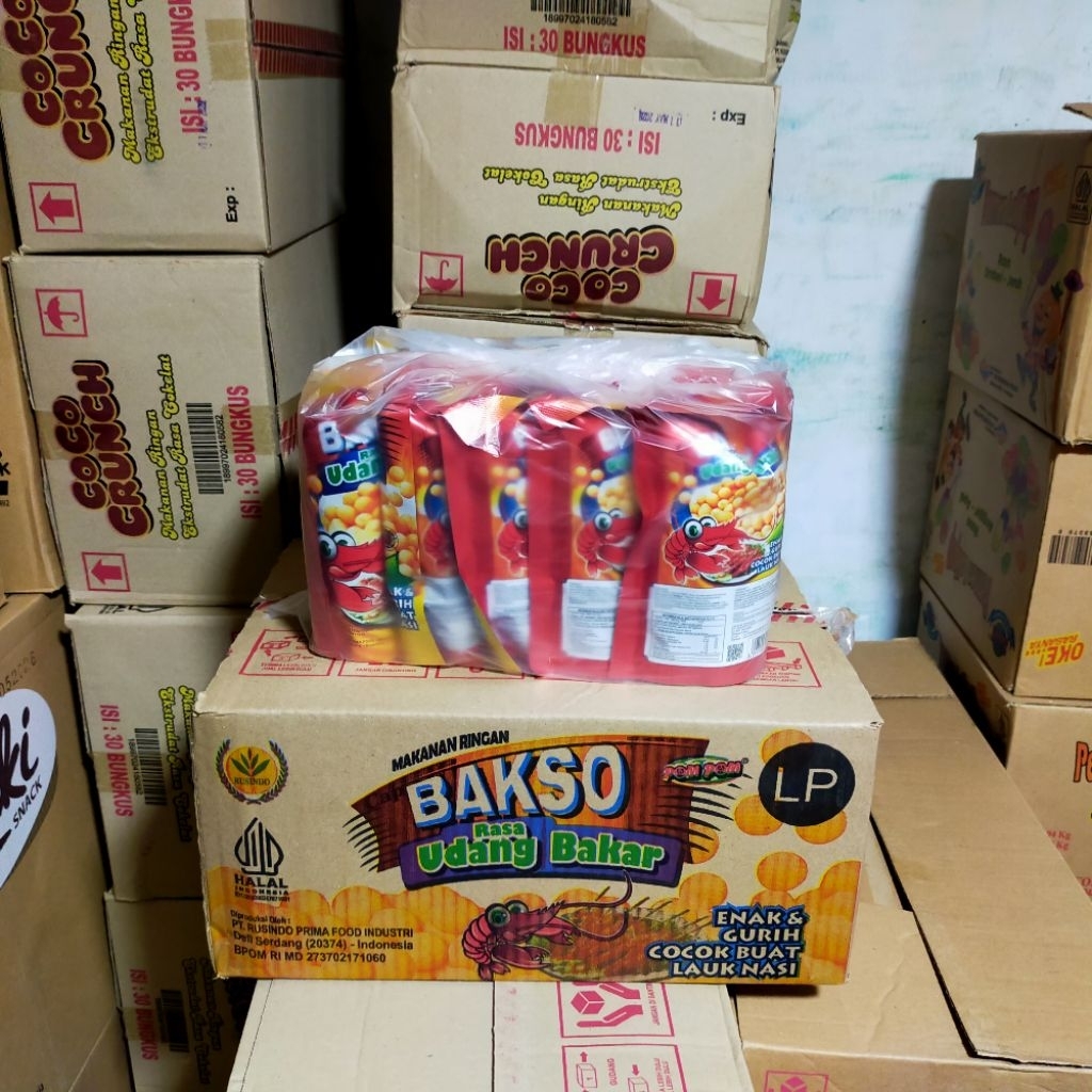 

Snack Bakso rasa udang bakar isi 30 pcs