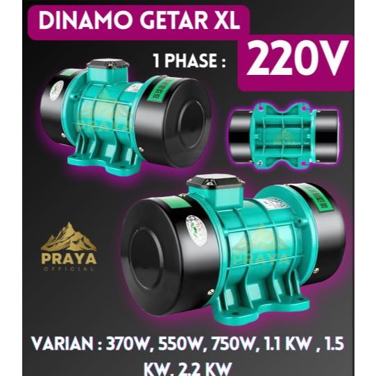Mesin Penggetar 1 Phase , Dinamo Getar 1 Phase 0.25KW 0.37KW 0.55KW Vibration Motor, 220V(Single Pha