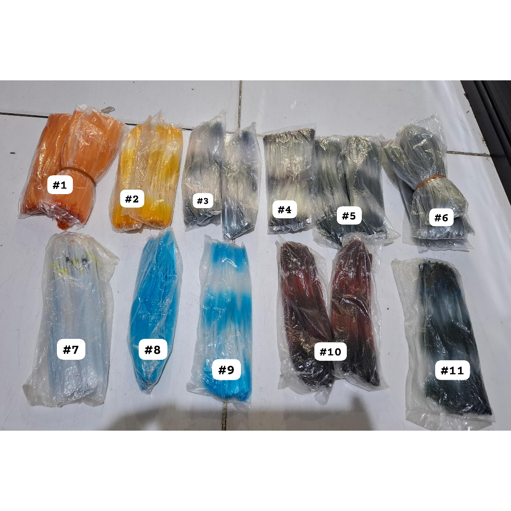 LAU AMBON / LAU AGOGO PENDEK 16cm UMPAN SENAR MANCING WARNA WARNI UMPAN IKAN