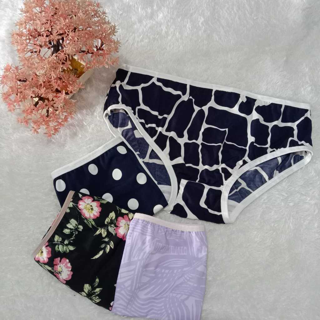 Paket CD Premium motif, paket CD Wanita 6PCS ukuran L