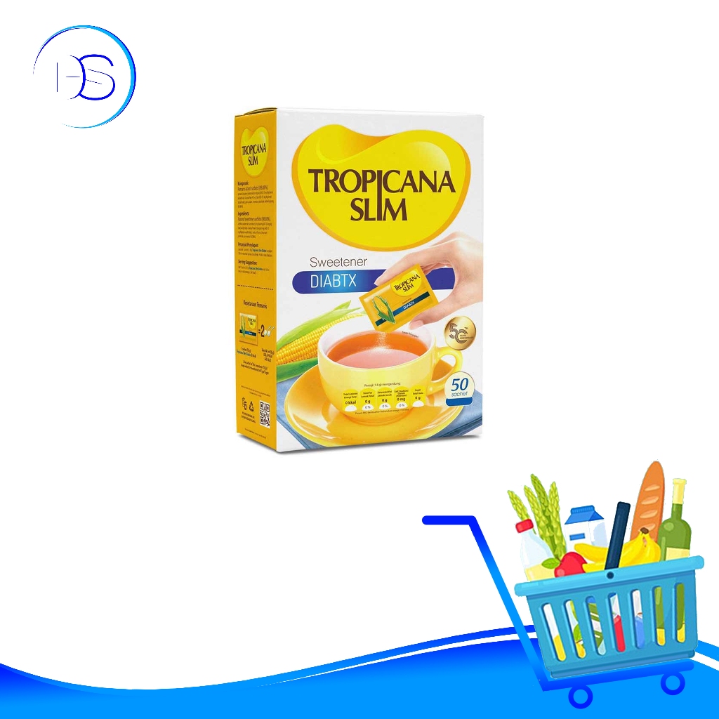 

TROPICANA SLIM SWEETENER DIABETICS 50x1.8G