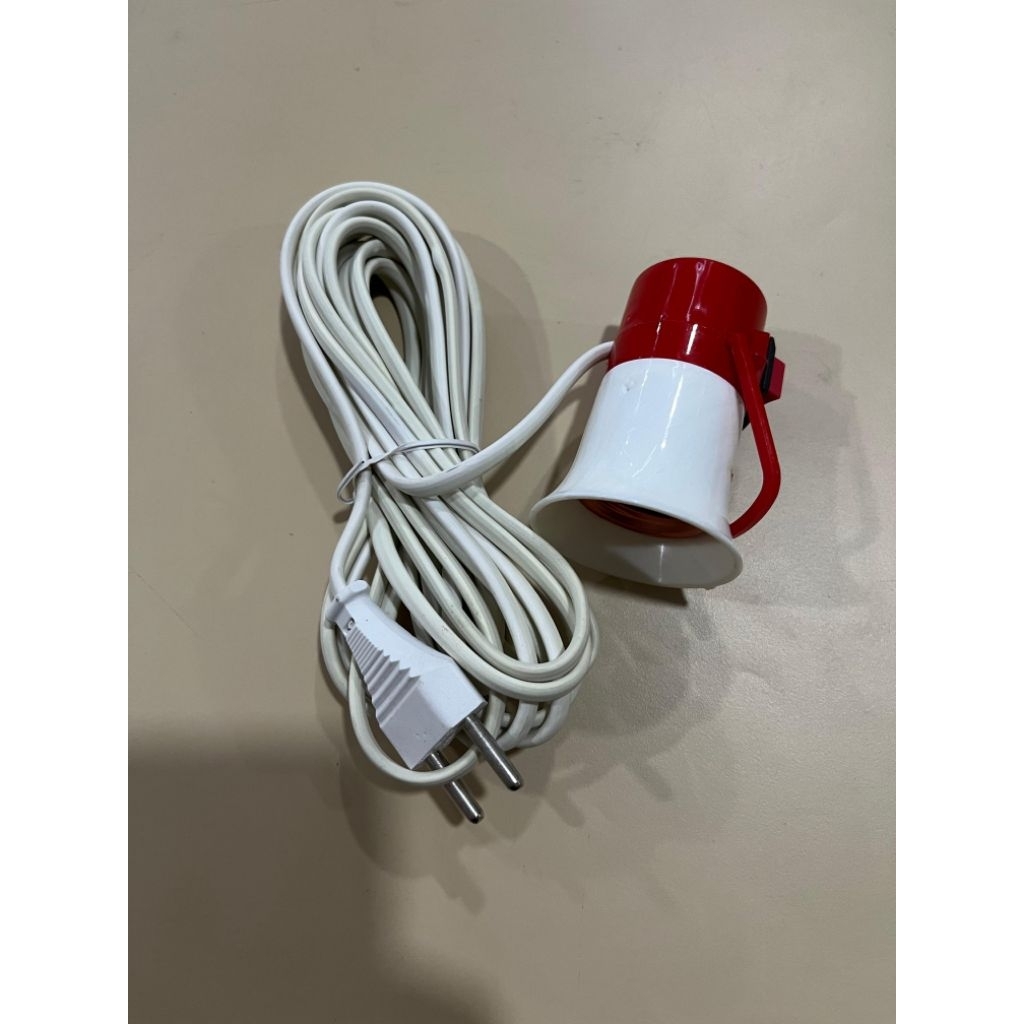 REIDA - FITTING LAMPU GANTUNG E27+ KABEL 5mtr+ ADA SWITCH / FITTING GANTUNG RUMAH LAMPU KABEL