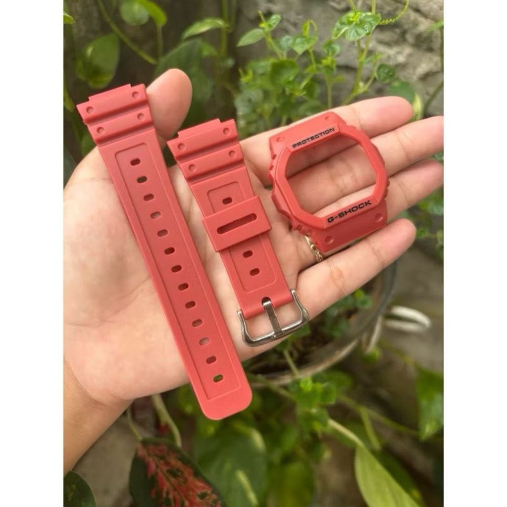 BNB G-SHOCK DW5600 SOLID MERAH